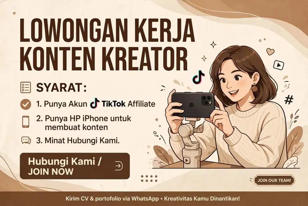 Lowongan Kerja Konten Kreator
