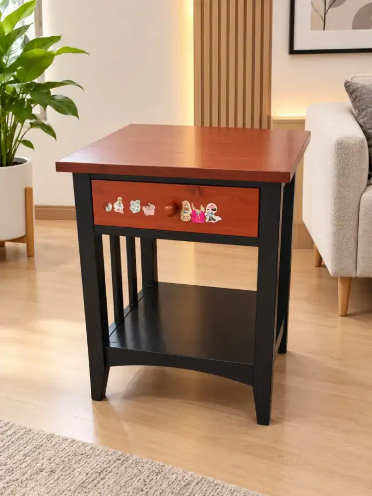 Dijual Nakas Minimalis 1 Laci dan Rak Bawah – Harga Murah
