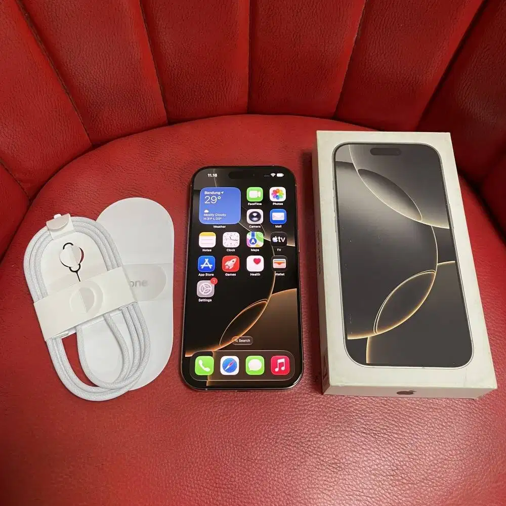 iPhone 16 Pro 256gb Natural Titanium iBox Digimap ID/A Fullset Ori