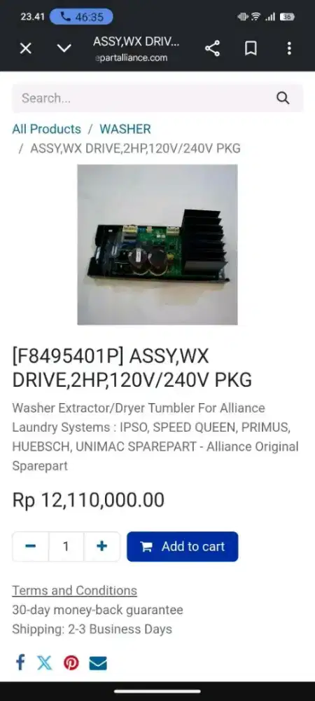 MODUL INVERTER MESIN CUCI SPEED QUEEN