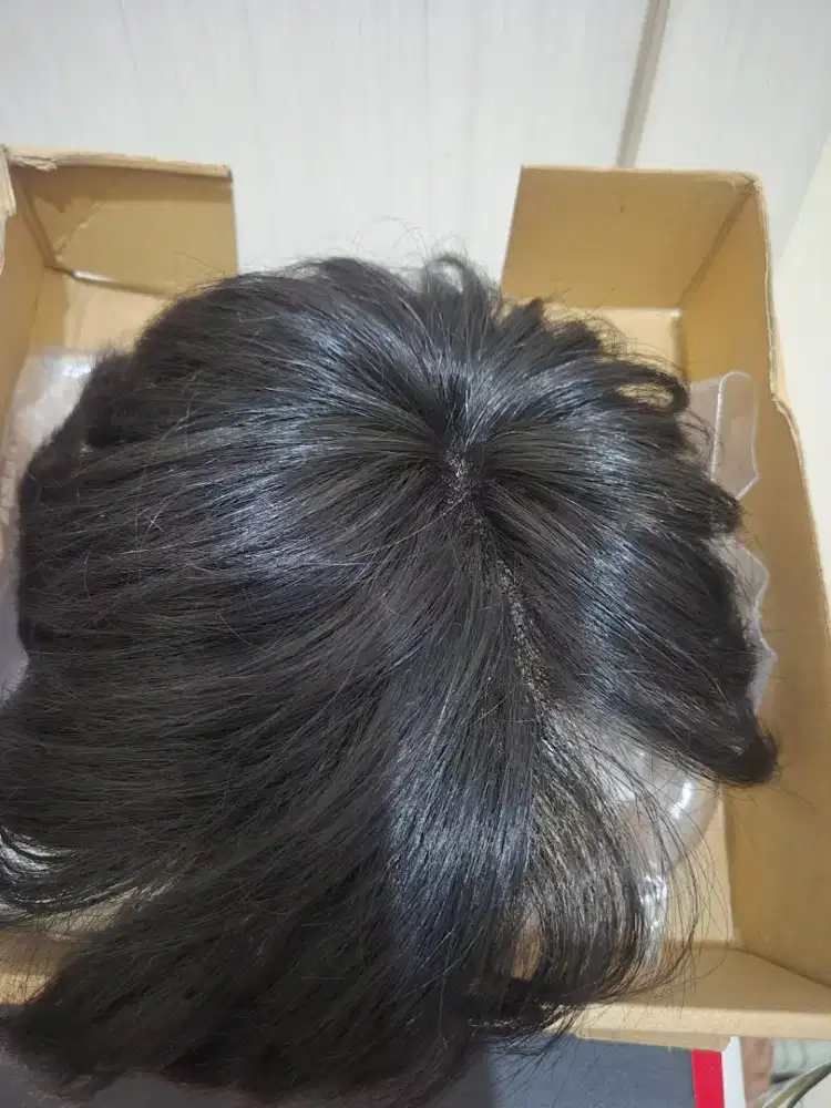 Wig toupee kondisi baru (Nego)