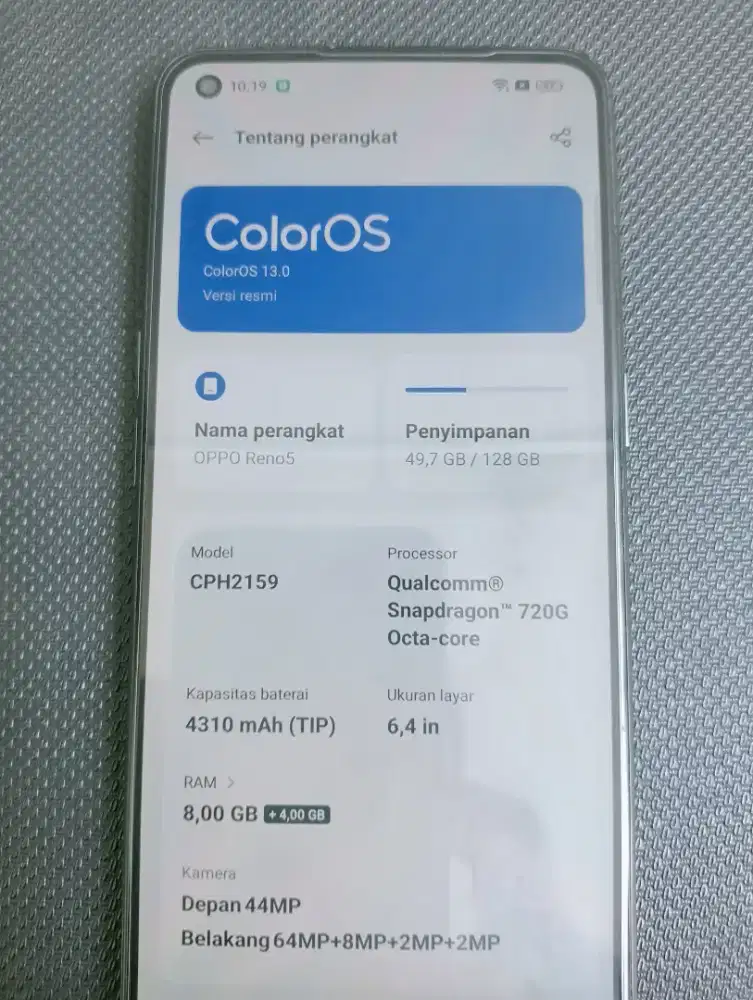 Di jual Hp Oppo Reno 5