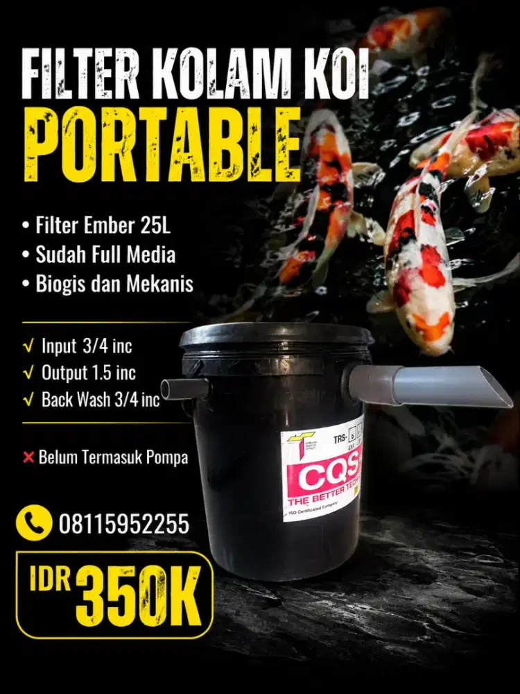 Filter Ember Filter  Kolam Filter Ikan  Full set media Filter koi Nila