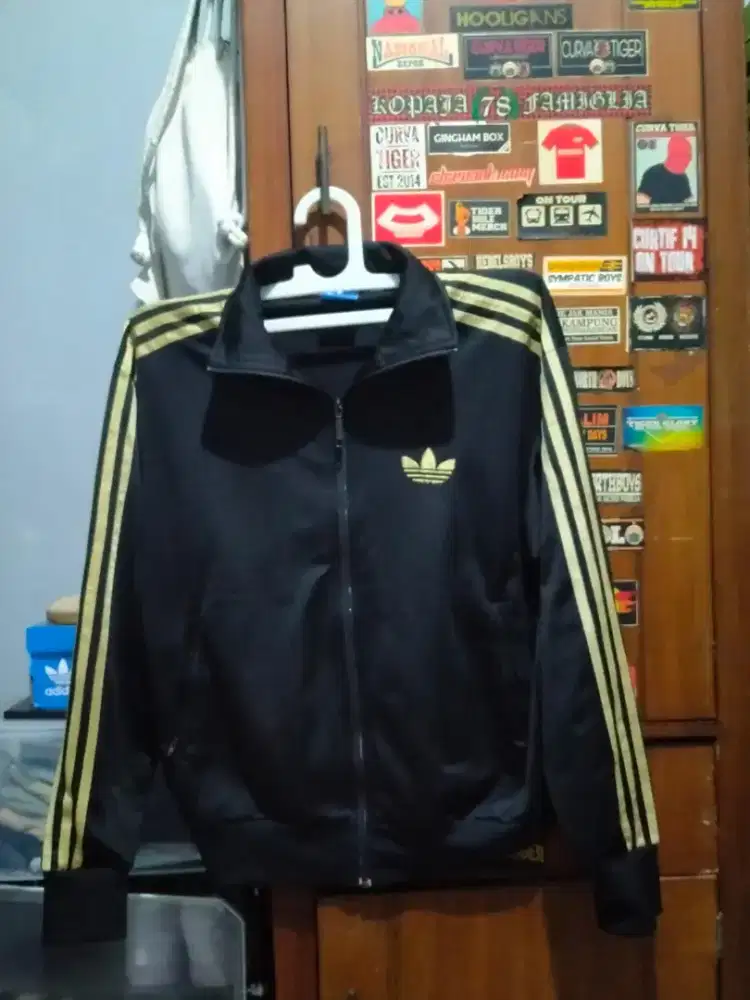 TRACKTOP ADIDAS FIREBIRD BLACK LIST GOLD