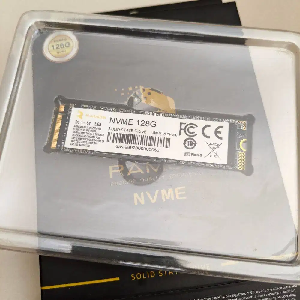SSD SATA NVMe Ramos Black Gold 128 Gb