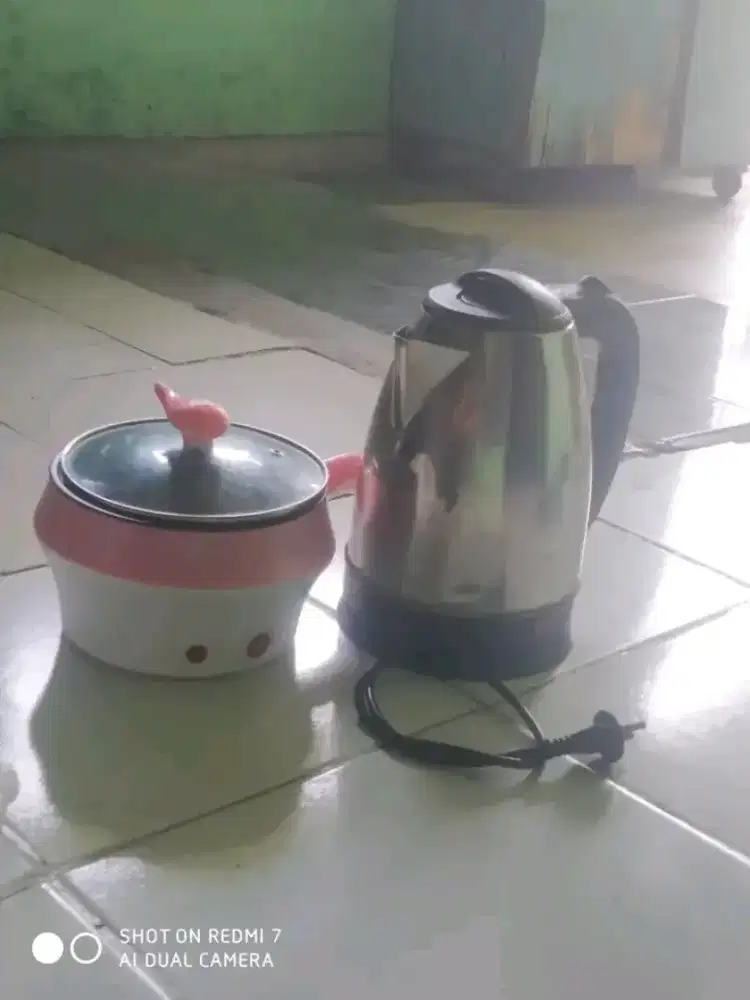 Panci listrik dan teko listrik