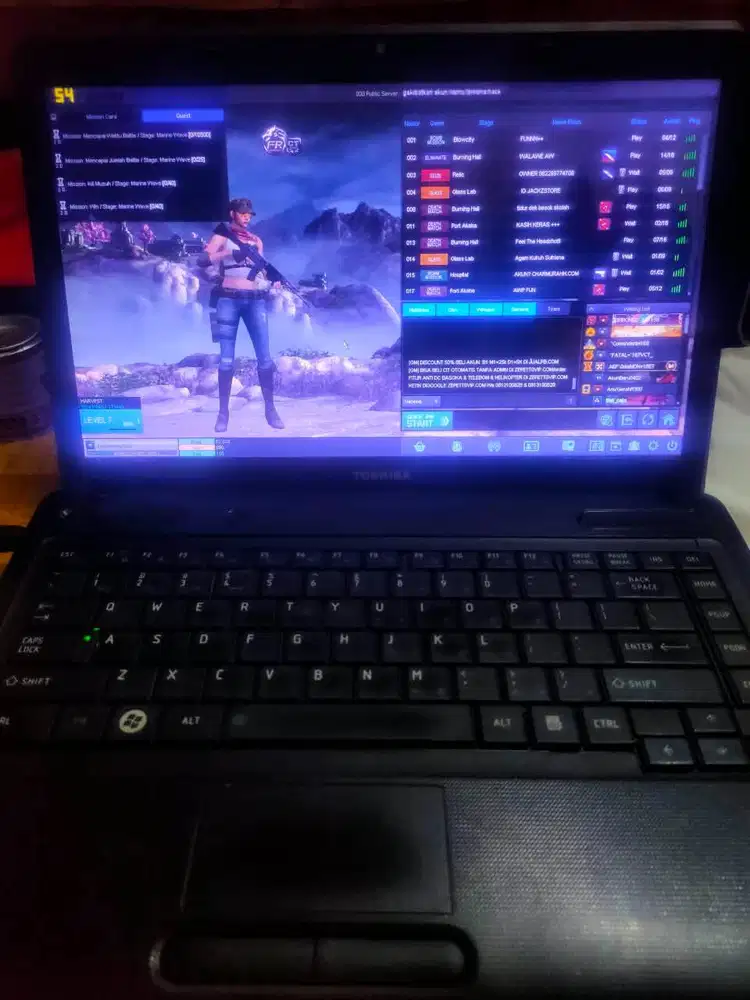 LAPTOP TOSHIBA C640 i3-2310M RAM 4GB HDD 320GB