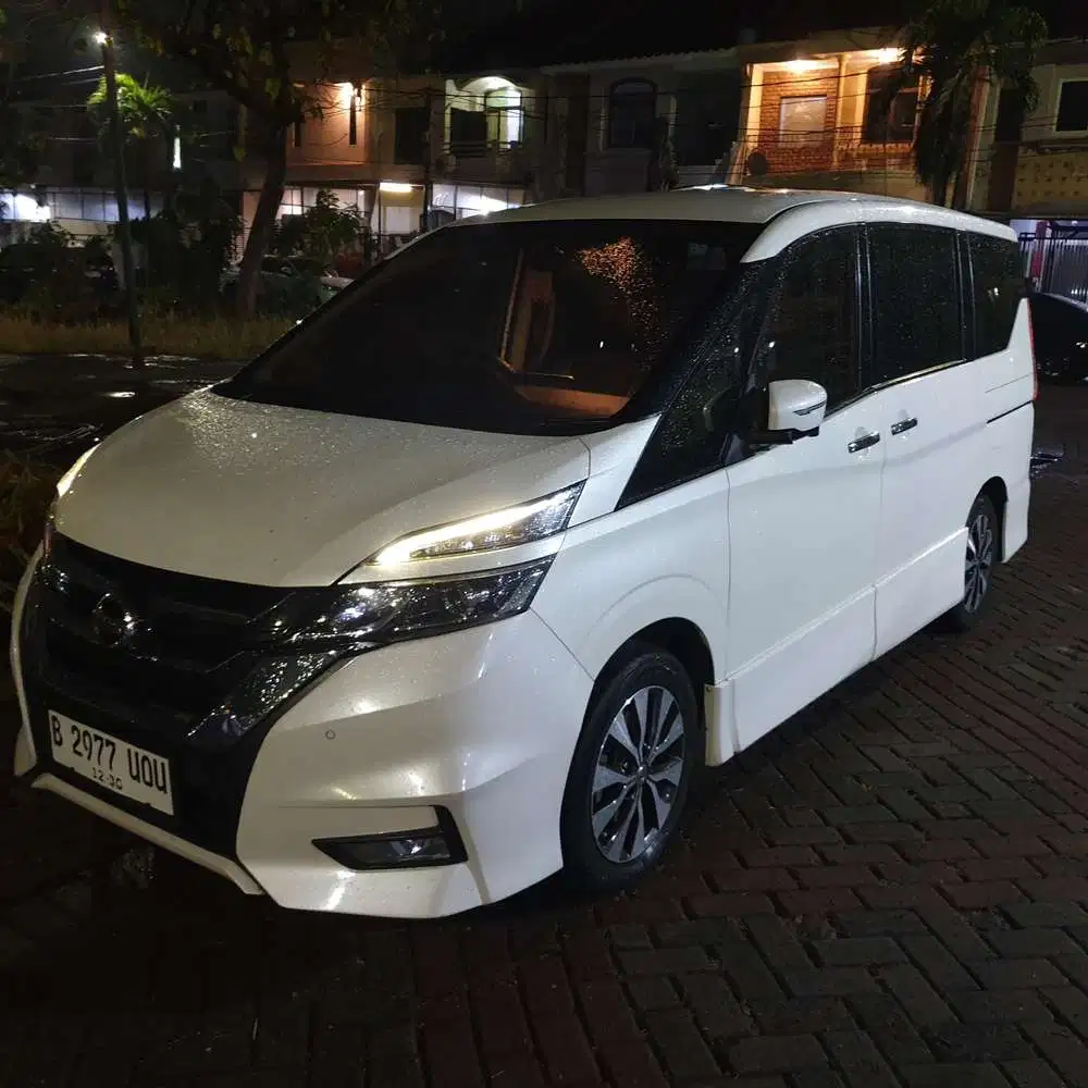 Nissan Serena HWS 2019 Putih Tangan 1 Low KM 63rb Mulus Orisinil Dp 15