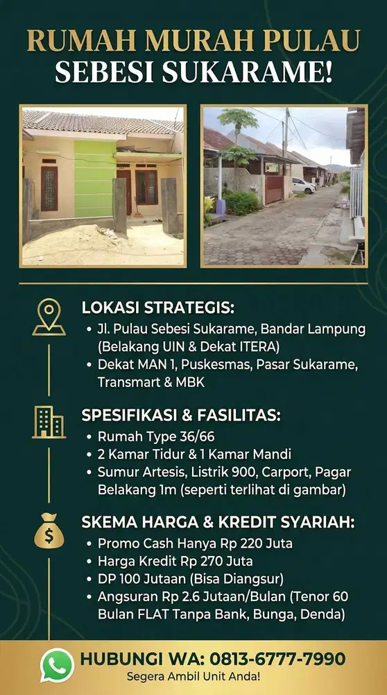 RUMAH MURAH SUKARAME