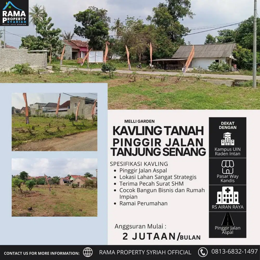 KAVLING RUKO  TANJUNG SENANG WAYKANDIS