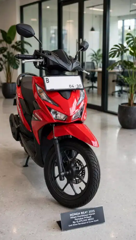 Dijual cepat motor Honda Beat THN.2025