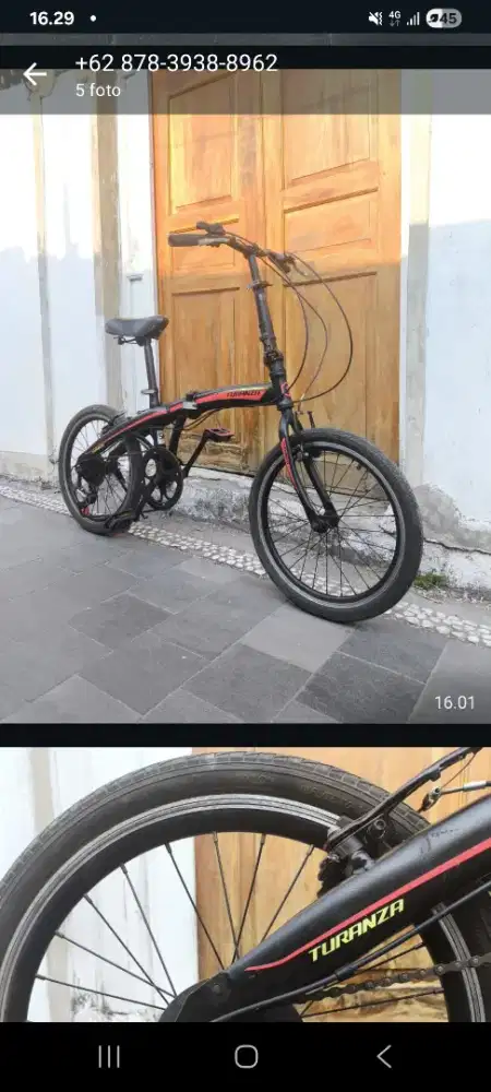 Sepeda lipat merek Turanza