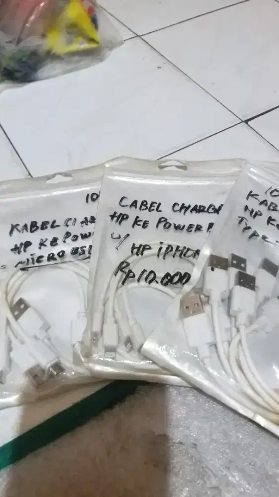 Kabel Charger Hp ke Power Bank