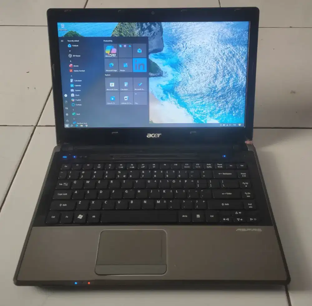 Laptop acer intel core i5 ram 8 windows 10 siap pakai