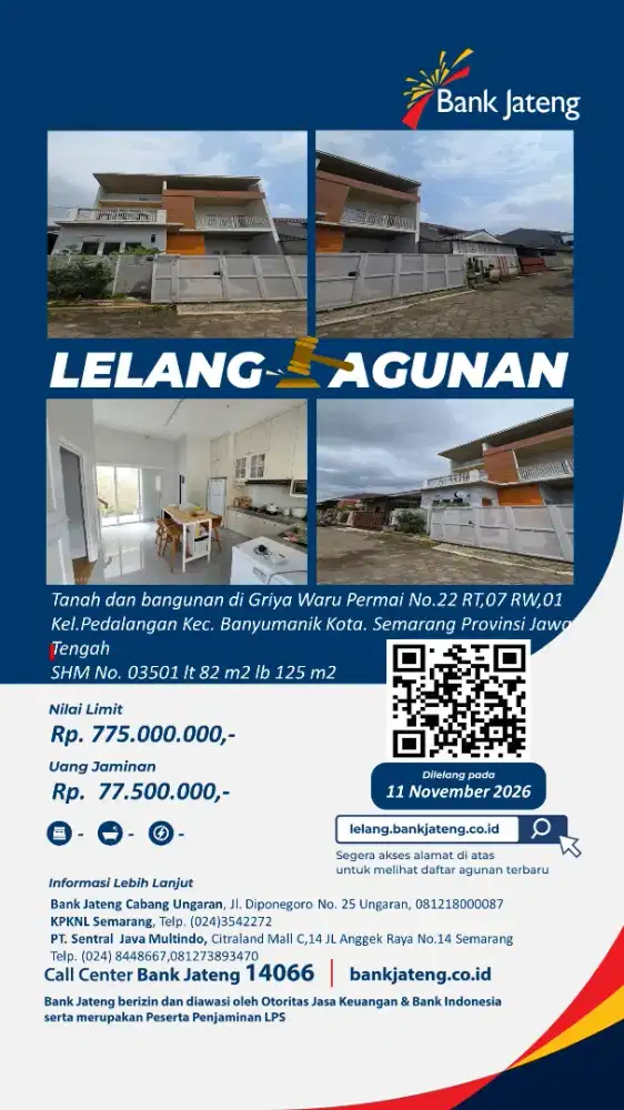 Lelang Bank Jateng Bulan November 2026