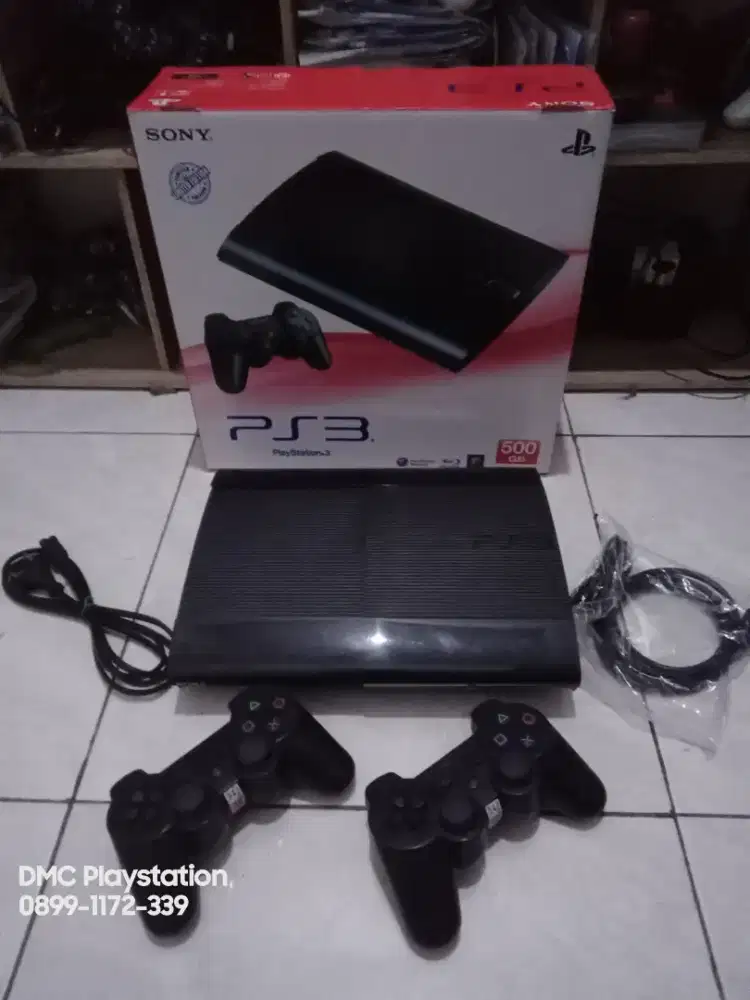 PS3 Superslim 493 HDD 500GB Fullset , Full games siap pakai
