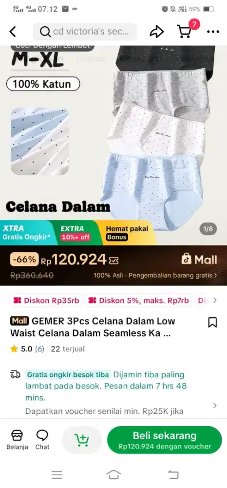 celana dalam GEMER UK M