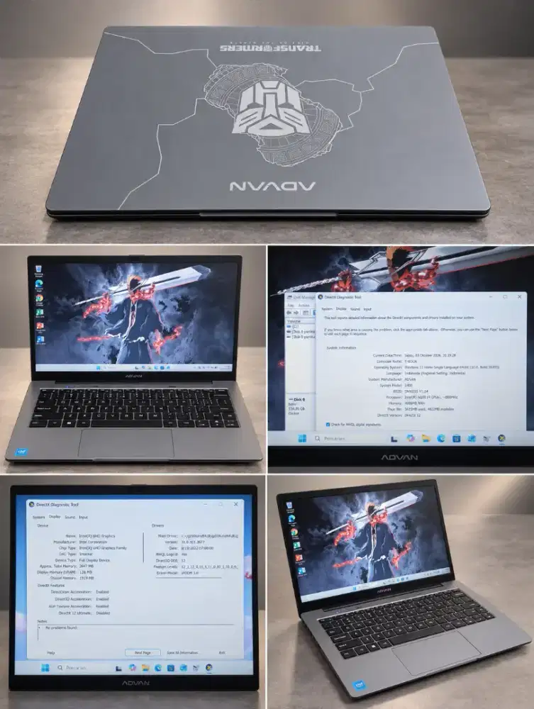 Jual BU Laptop Advan Tbook Transformer