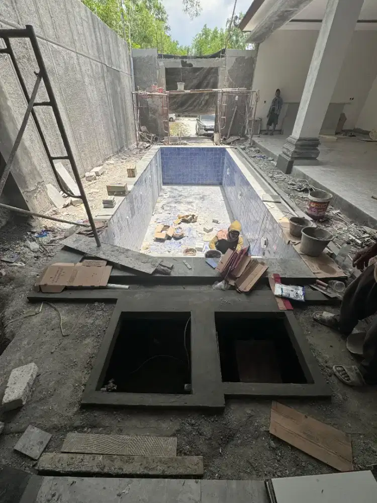 kolam renang dan taman