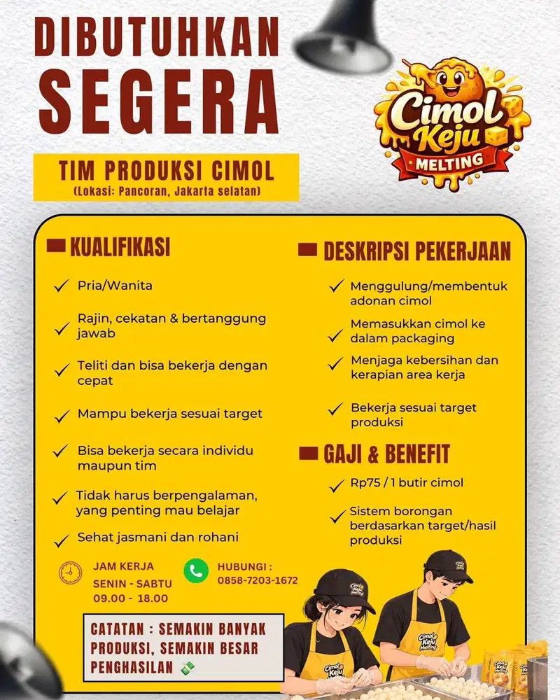 tim produksi cimol