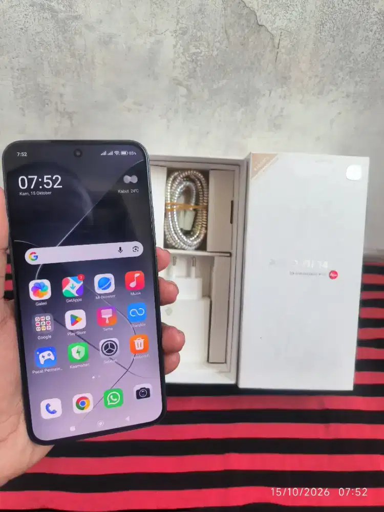 Xiaomi 14 12/256 Fullset ori segel mulus no minus istimewa