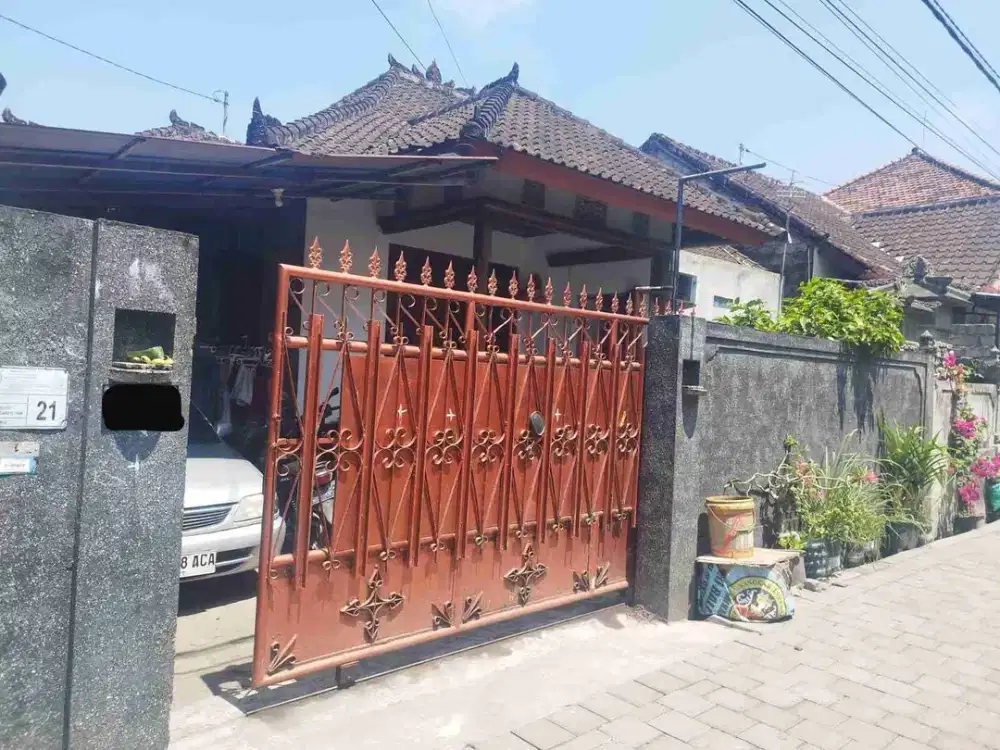Jual Tanah + Rumah Luas 150m² Lokasi Jl Trengguli Denpasar Area Strategis Hunian & Tidak Banjir