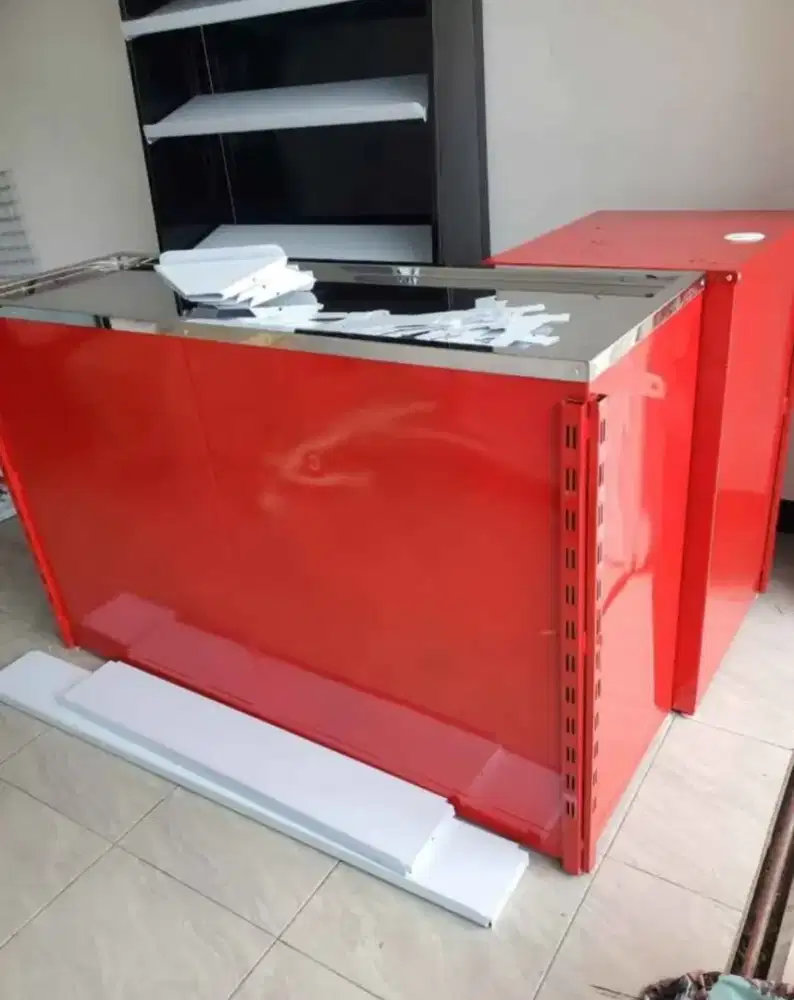Meja kasir (polos tanpa selving)