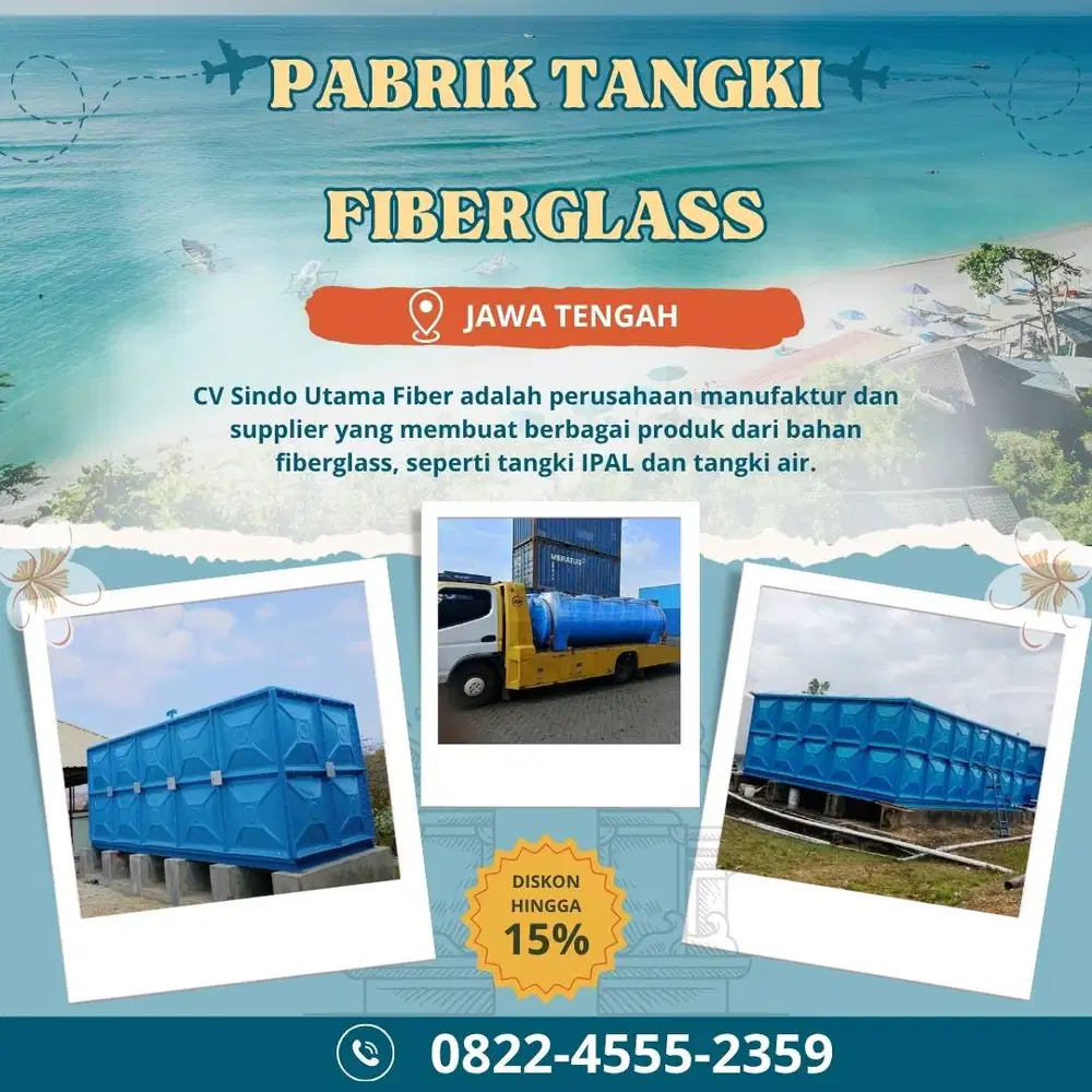 Tangki Fiberglass-Panel Tank, Roof Tank & Ground Tank Purworejo