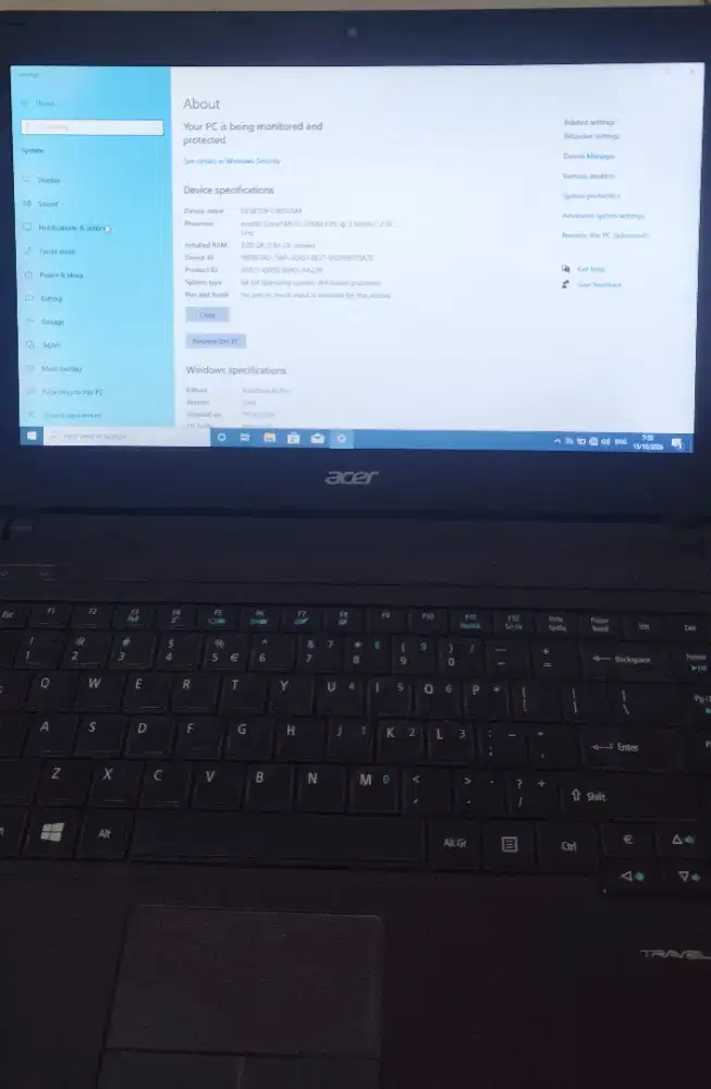 Laptop acer siap pakai