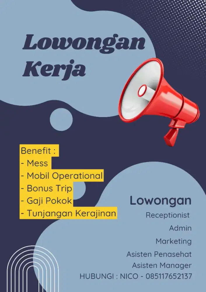 DIBUTUHKAN SEGERA