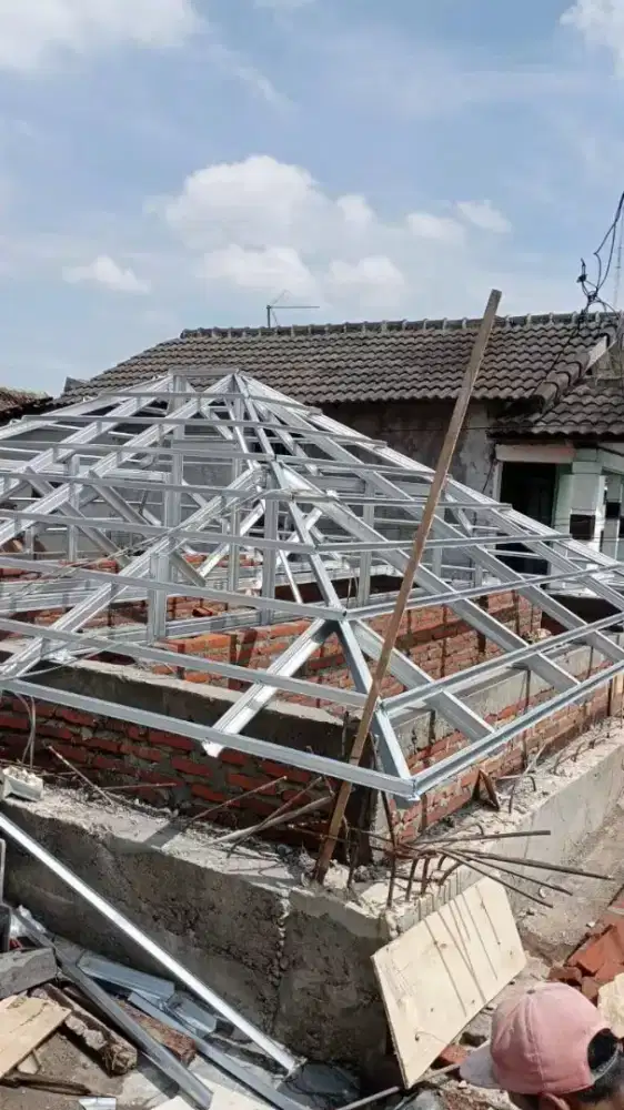 atap bajaringan terpasang