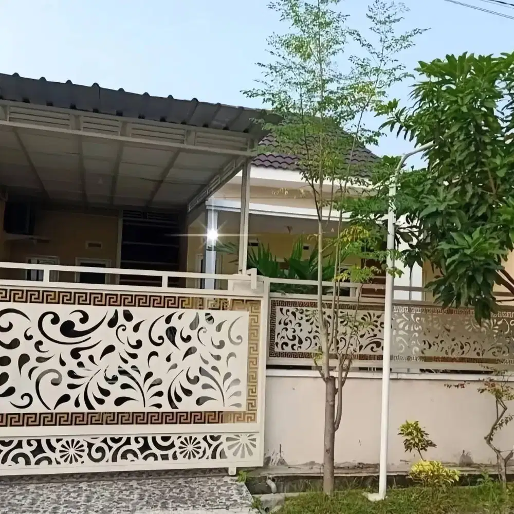 Pintu pagar modern laser cutting