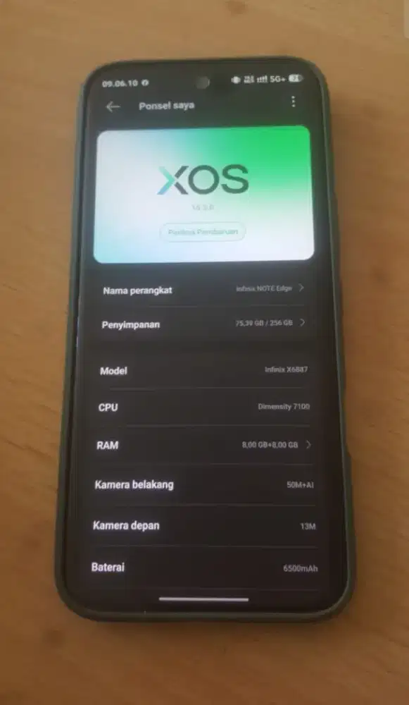 Infinix note edge 5G