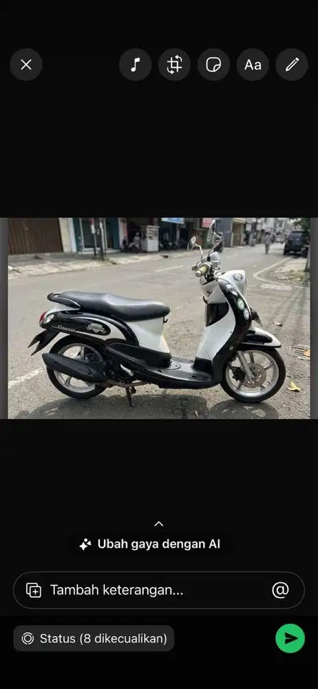 Fino classic yamaha hitam