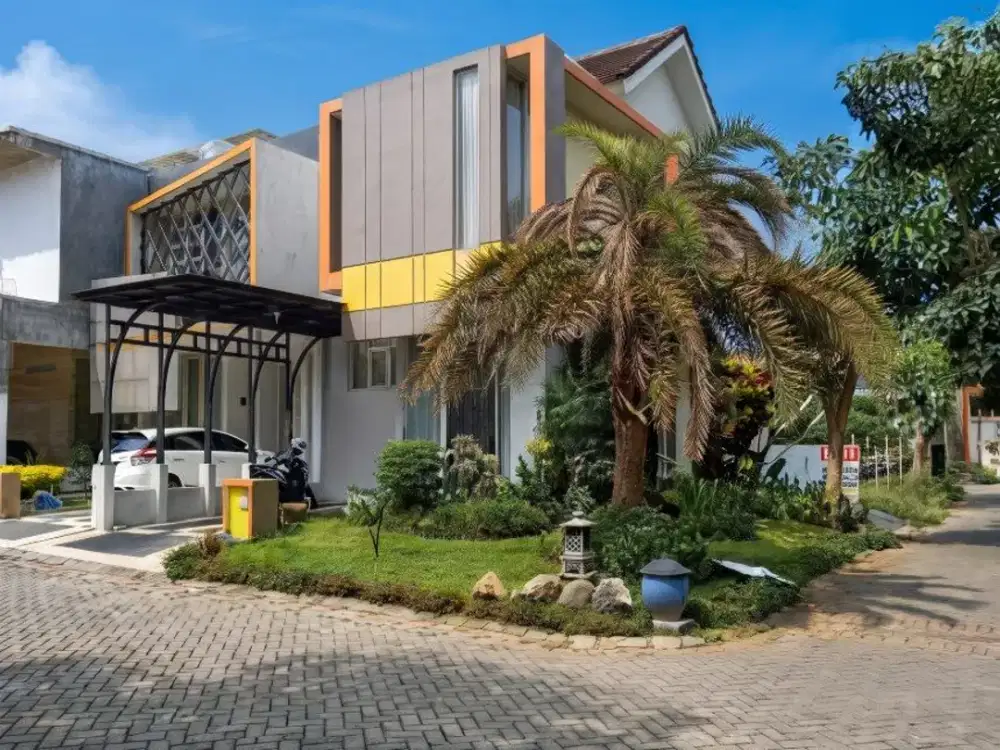 DIJUAL Rumah Hook Mewah 2Lt Cocok untuk Hunian atau Investasi Siap Huni Lingkungan One Gate System Dekat Pusat Kota dan Kampus UB di Permata Jingga