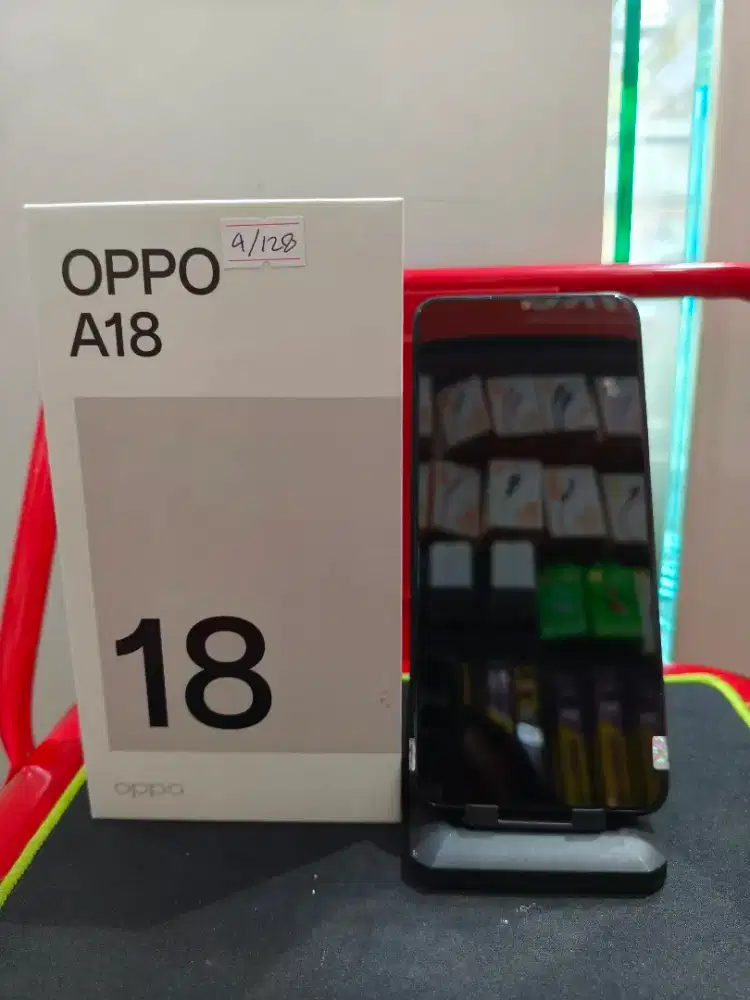 Oppo A18 ram 4gb Rom 128gb
