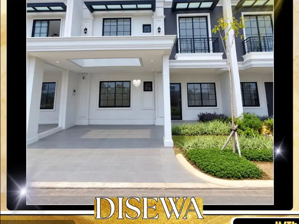 Disewakan Rumah baru 10 x 20 di Cluster Pasir Putih Pik 2 teluknaga tangerang