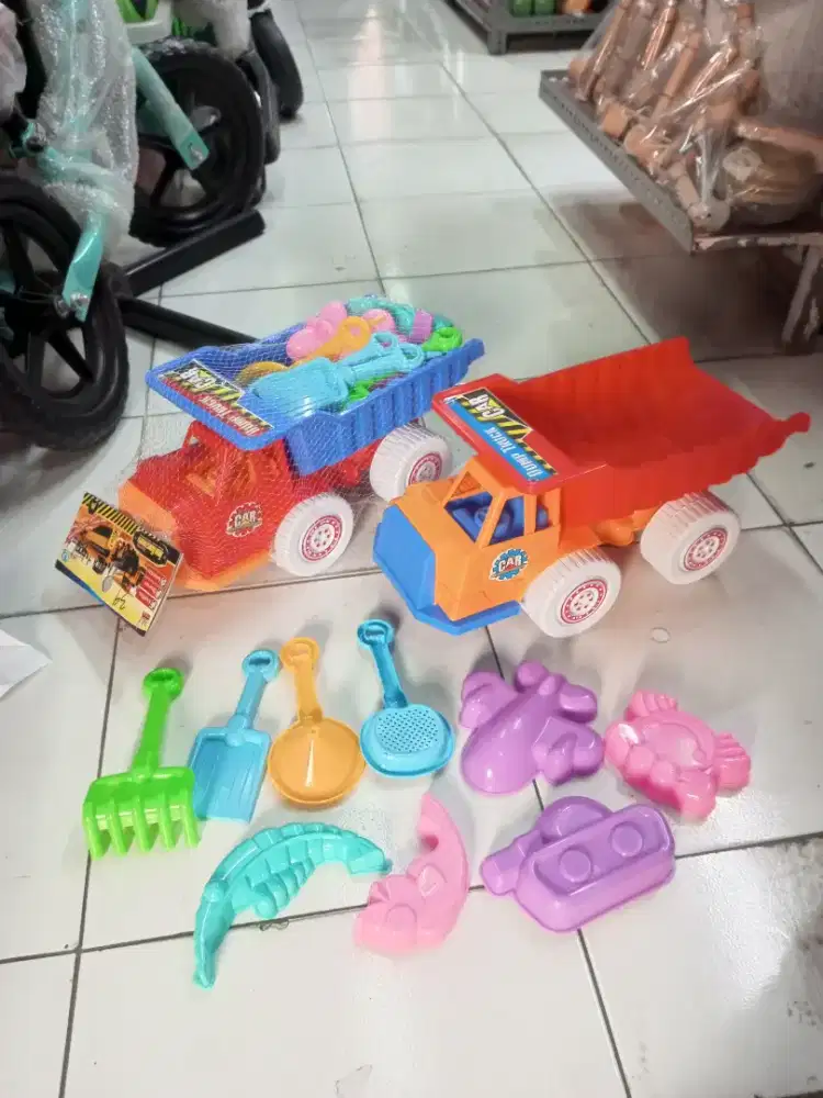 Mainan Anak Truk Dump pasir set cetakan