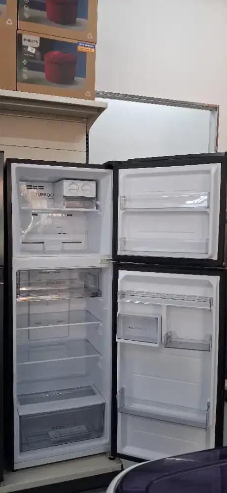 AQUA KULKAS 2 PINTU DTM285RAV MX