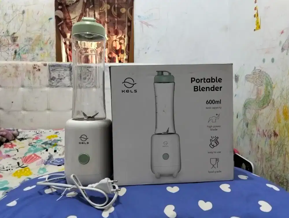 BLENDER PORTABLE KELS 600ML 300W