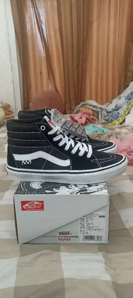 Original Vans SK8 High Pro Skateboarding Black & White