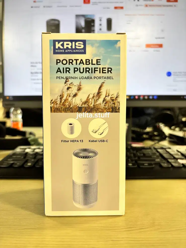 Kris Portable Air Purifier White HEPA 13 Original (Like New 99%) - ORI