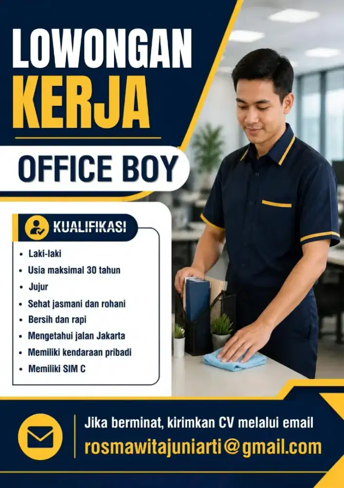 Dibutuhkan office boy