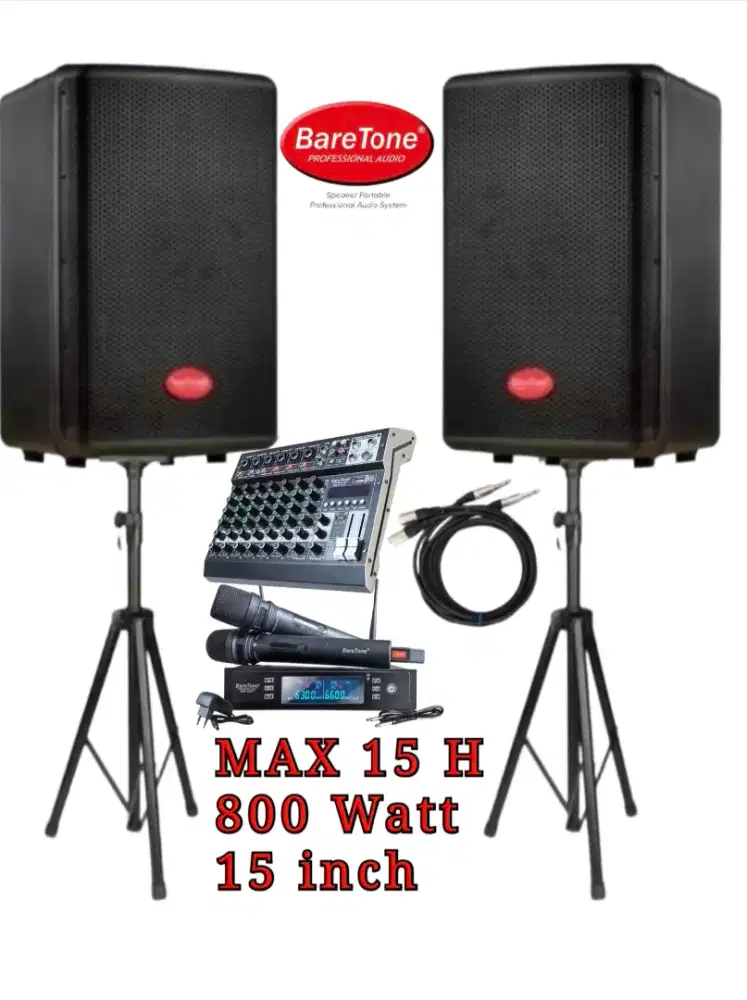 Speaker Baretone 15H komplit mixer