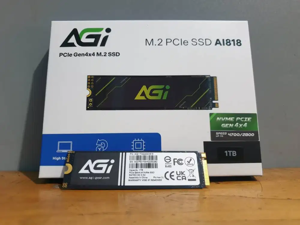 SSD NVME Gen 4 AGi 1TB Garansi September 2030