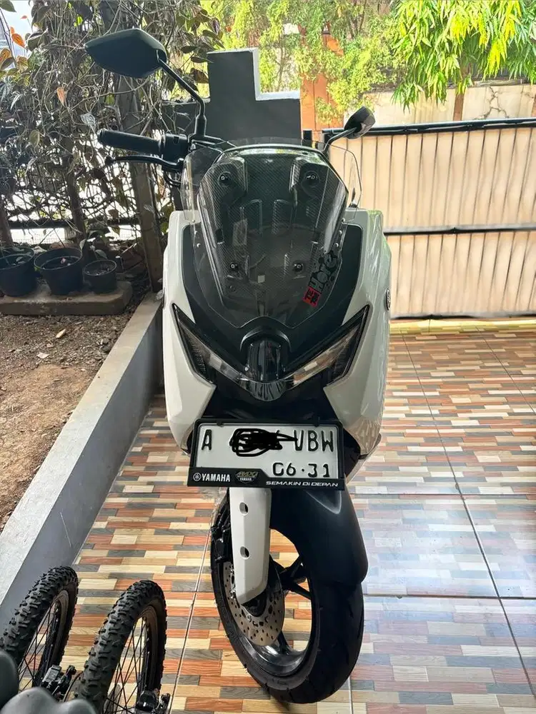 Nmax putih 2026 bulan 6 plat A SS pribadi kilometer rendah