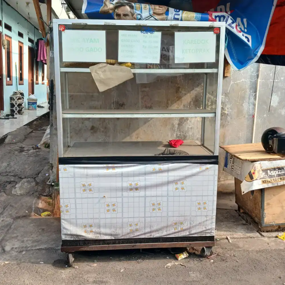 Etalase Dagang Makanan Bekas Bagus