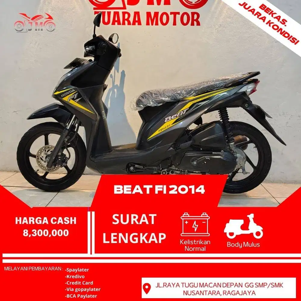 BEAT FI 2014 SURAT LENGKAP MESIN HALUS SIAP PAKAI