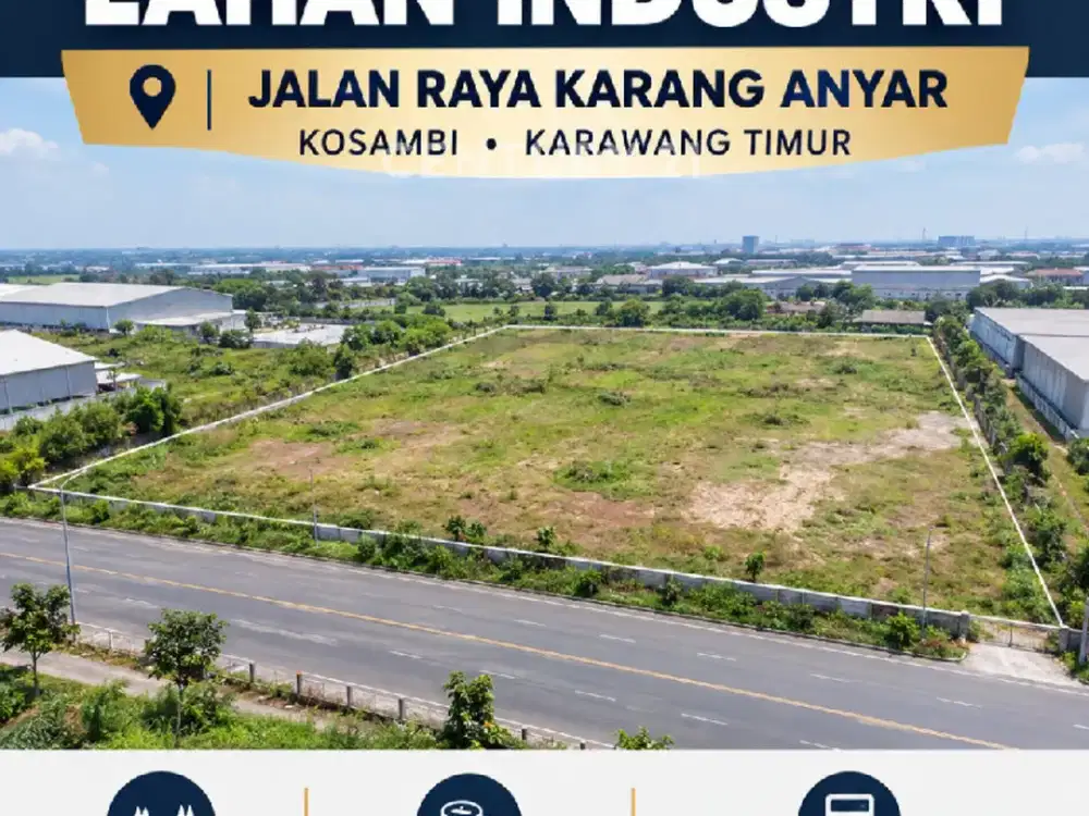 Gudang Di Jual /disewakan Seluas 9000m2 Di Kosambi, Krawang Timur