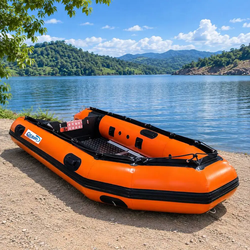 Perahu Karet PVC OCEAN Type 360 Kapasitas 6 Orang Untuk Banjir SAR